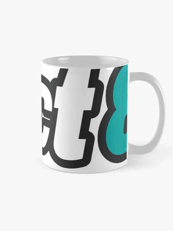 White mug with the Project 878 logo